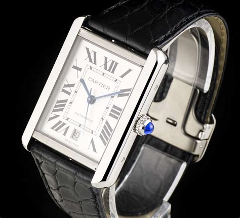 montre cartier tank or|cartier tank solo large.